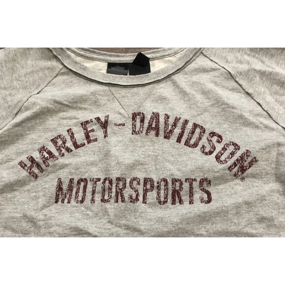 Harley Davidson Mens 3XL Gray Long Sleeve Sweatshirt - Picture 2 of 6